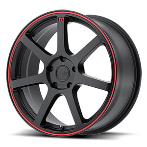 Motegi Racing MR132 Matte Black W/ Red Stripe