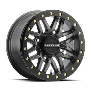 Raceline A91G UTV Ryno Simulated Beadlock Gunmetal W Black Ring