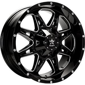 Rolling Big Power 67R AK-8 Gloss Black W/ Milled Spokes