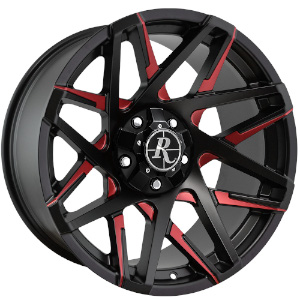 HD Offroad Canyon Satin Black Red Milled