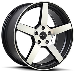 Ruff R361 Satin Black W/ Machined Face