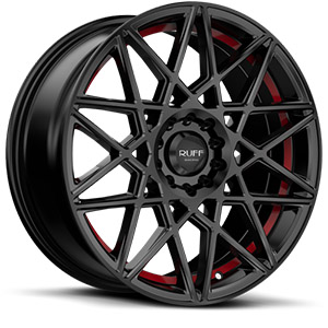 Ruff R365 Satin Black W/ Red Undercut