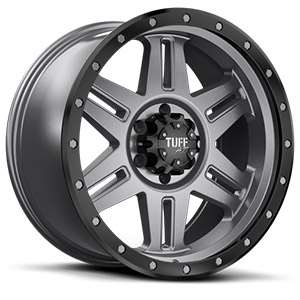 TUFF A.T. T16 Satin Gunmetal W/ Satin Black Flange