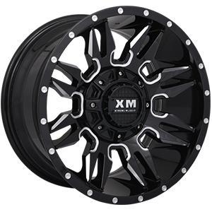 Xtreme Mudder Xm-320 Gloss Black Milled