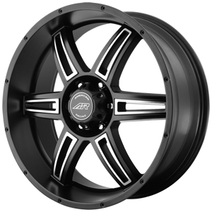 American Racing AR890 Satin Black W/ Milled Spokes