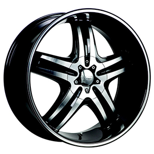 Cruiser Alloy Impulse 908 Gloss Black W/ Machined Face