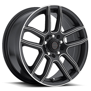 Focal F-03 425 Satin Black W/ Diamond Cut Spokes