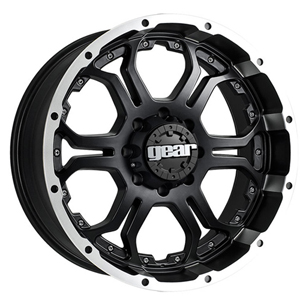 Gear Offroad Recoil 715 Black W/ Machined Lip