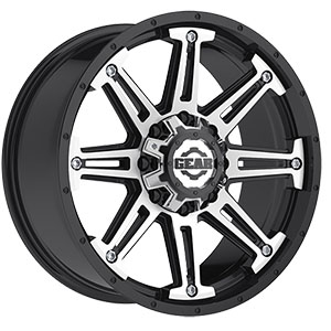 Gear Offroad Mechanic 741 Gloss Black W/ Machined Face