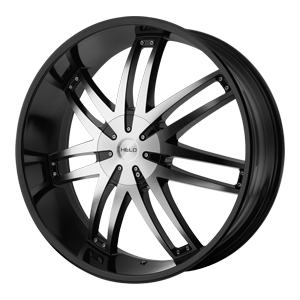 Helo HE868 Gloss Black W/ Machined Face