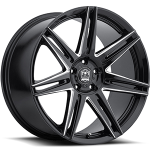 Motiv Modena 414 Gloss Black W/ Milled Accents