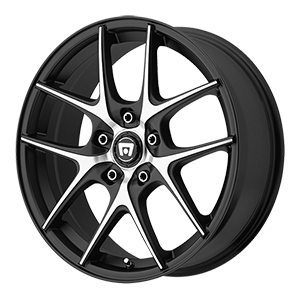 Motegi Racing MR128 Satin Black W/ Machined Face