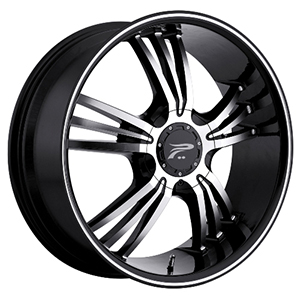 Platinum Wolverine 122 Gloss Black W/ Diamond Cut Face