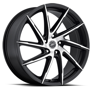 Platinum Hawk 433 Satin Black W/ Diamond Cut