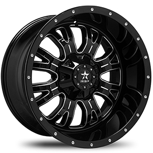 Rolling Big Power 89R Assassin Gloss Black W/ Milled Spokes