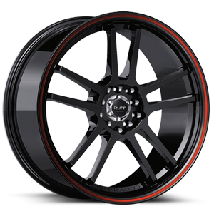 Ruff R354 Gloss Black W/ Red Stripe