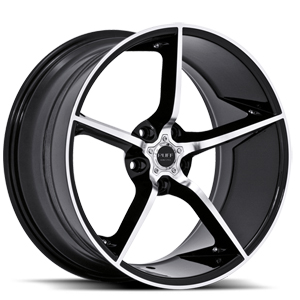 Ruff R948 Gloss Black Machined Face W/ Pin Stripe