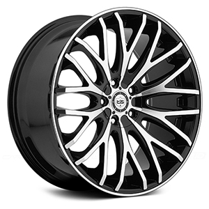 TIS 537 Gloss Black Machined