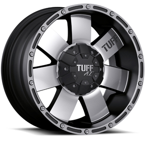 TUFF A.T. T02 Black W/ Machined Face & Flange