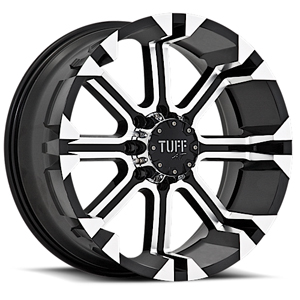 TUFF A.T. T13 Black W/ Machined Face & Flange