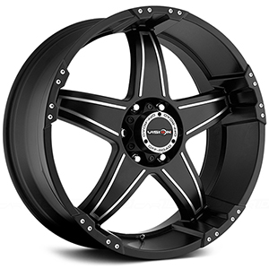 Vision Off-Road Wizard 395 Black W/ Machined Face