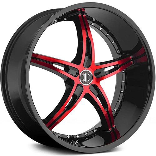 2Crave Fiero No.14 Gloss Black W/ Red Machined Face - Part Number N14-2290KK10JRF 2Crave Fiero No.14 Gloss Black W/ Red Machined Face Photo