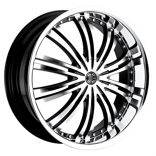 2Crave Signature Series No.1 Gloss Black W/ Diamond Cut Face & Chrome Lip - Part Number N01-1875AA40FK 2Crave Signature Series No.1 Gloss Black W/ Diamond Cut Face & Chrome Lip Photo