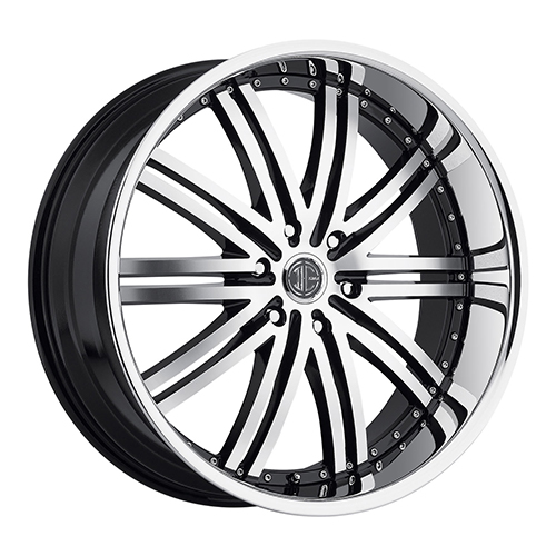 2Crave Signature Series No.11 Gloss Black W/ Diamond Cut Face & Chrome Lip - Part Number N11-2410KK15PK 2Crave Signature Series No.11 Gloss Black W/ Diamond Cut Face & Chrome Lip Photo