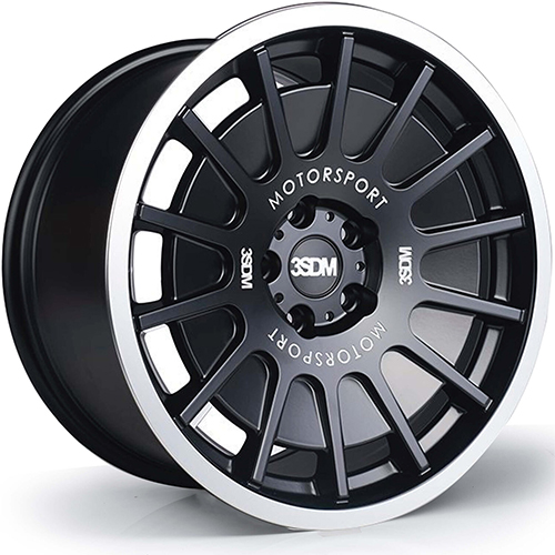 3SDM 0.66 Matte Black W/ Mirror Polished Lip - Part Number S18855112BP06642 3SDM 0.66 Matte Black W/ Mirror Polished Lip Photo