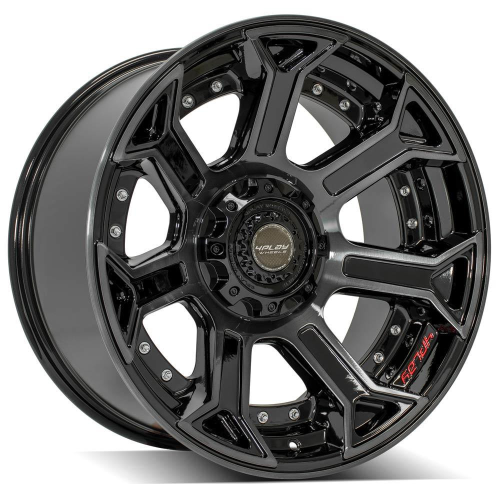 4Play 4p70 Gloss Black W/ Brushed Face & Tinted Clear