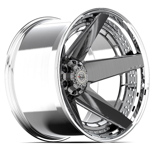 4Play 4PF5 Brushed W/ Tinted Clear & Polished Barrel - Part Number 4PF5-22100-5150-18BG-P 4Play 4PF5 Brushed W/ Tinted Clear & Polished Barrel Photo
