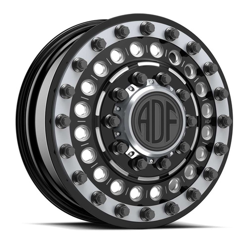 ADF Wheels Mag Nuts Gloss Black/Machined W/ Gunmetal Accents Photo
