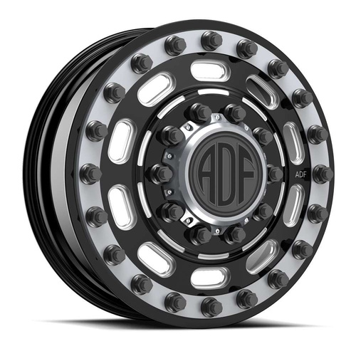 ADF Wheels Maximus Gloss Black/Machined W/ Gunmetal Accents Photo