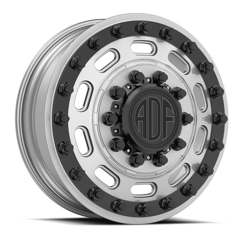 ADF Wheels Maximus Silver W/ Black Accents Photo