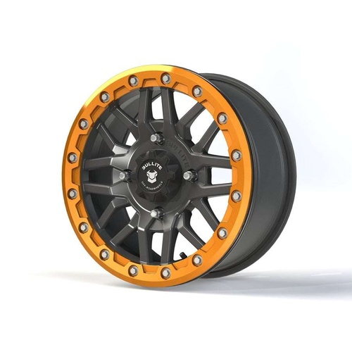 Bullite Bt-06 Gunmetal Gray W/ Aerospace Orange Beadlock Photo