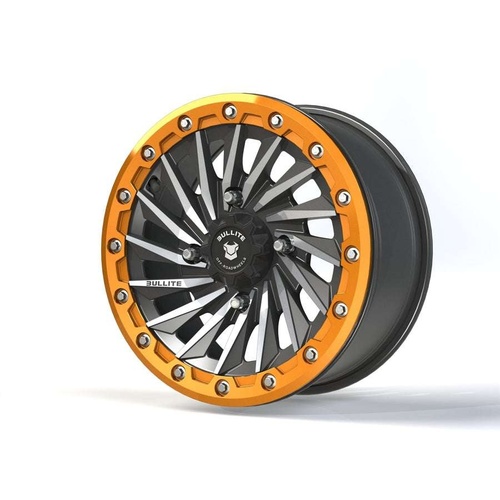 Bullite Bt-08 Gunmetal Gray W/ Aerospace Orange Beadlock Photo