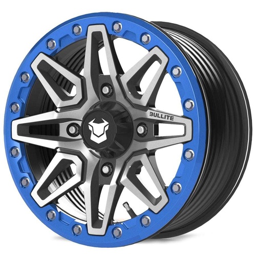 Bullite Pro-03 Satin Black W/ Sapphire Blue Beadlock Photo