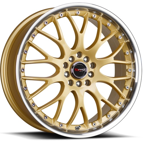 Drag Dr19 Gold W/ Machined Lip - Part Number DR191875054573GD Drag Dr19 Gold W/ Machined Lip Photo