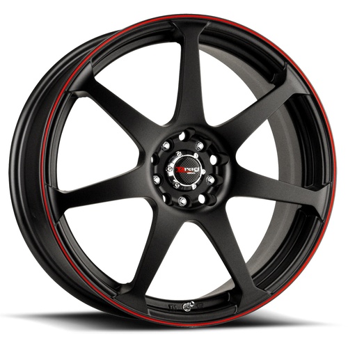 Drag Dr33 Flat Black W/ Red Stripe Photo