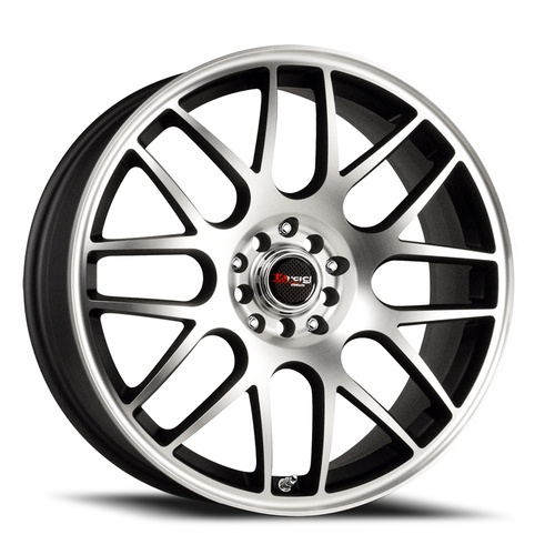 Drag Dr34 Flat Black Machined - Part Number DR341775054573BFM Drag Dr34 Flat Black Machined Photo