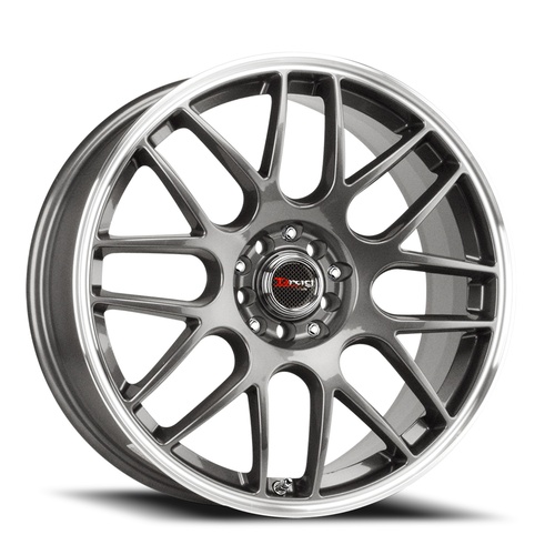 Drag Dr34 Gunmetal W/ Machined Lip - Part Number DR341775054573GM Drag Dr34 Gunmetal W/ Machined Lip Photo