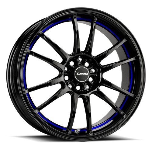 Drag Dr38 Gloss Black W/ Blue Line Photo