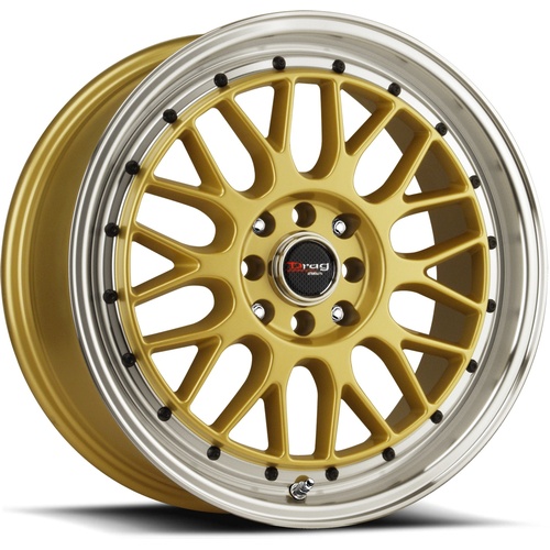Drag Dr44 Gold W/ Black Rivets - Part Number DR441775054573GD Drag Dr44 Gold W/ Black Rivets Photo