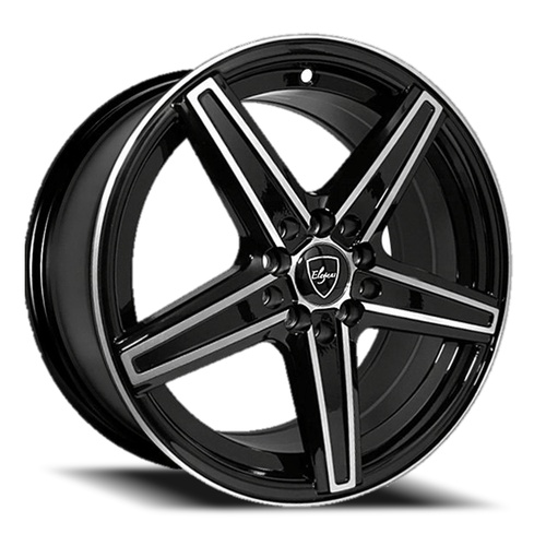Elegance E003 Gloss Black Machined Photo
