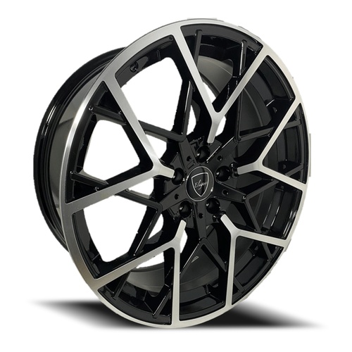 Elegance E009 Gloss Black Machined - Part Number E009-1851435GBM Elegance E009 Gloss Black Machined Photo