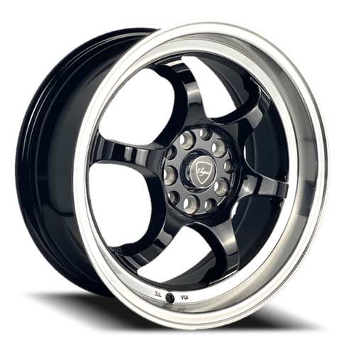 Elegance E21 Gloss Black Machined Photo