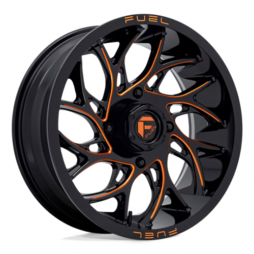 Fuel UTV Runner D780 Gloss Black Milled Orange - Part Number D7802270A640 Fuel UTV Runner D780 Gloss Black Milled Orange Photo