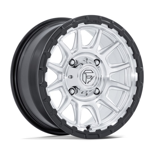 Fuel Utv Fv866 Piston Hyper Silver Machined Face W/ Matte Black Lip
