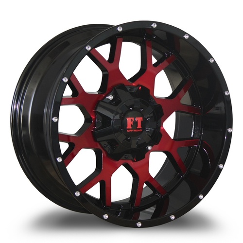 Full Throttle FT0151 Gloss Black w/ Red Face