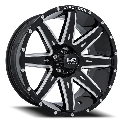 Hardrock Pain Killer Xposed H502 Black W/ Milled Spokes - Part Number H502-221036125BM Hardrock Pain Killer Xposed H502 Black W/ Milled Spokes Photo